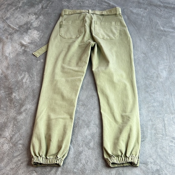 🎯NWOT Paige Mayslie Self Tie Jogger Green Size 27 - Picture 8 of 16